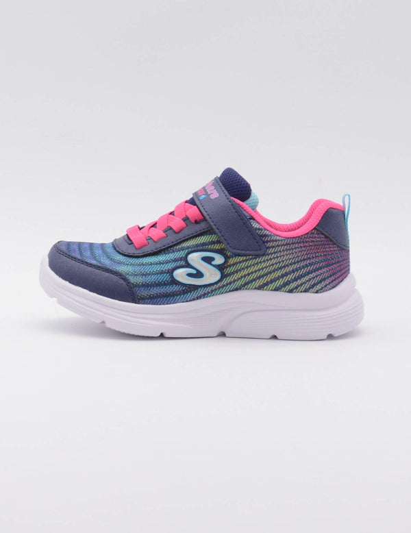 SKECHERS 303393L NVMT AZUL/ROSA WATERPROF