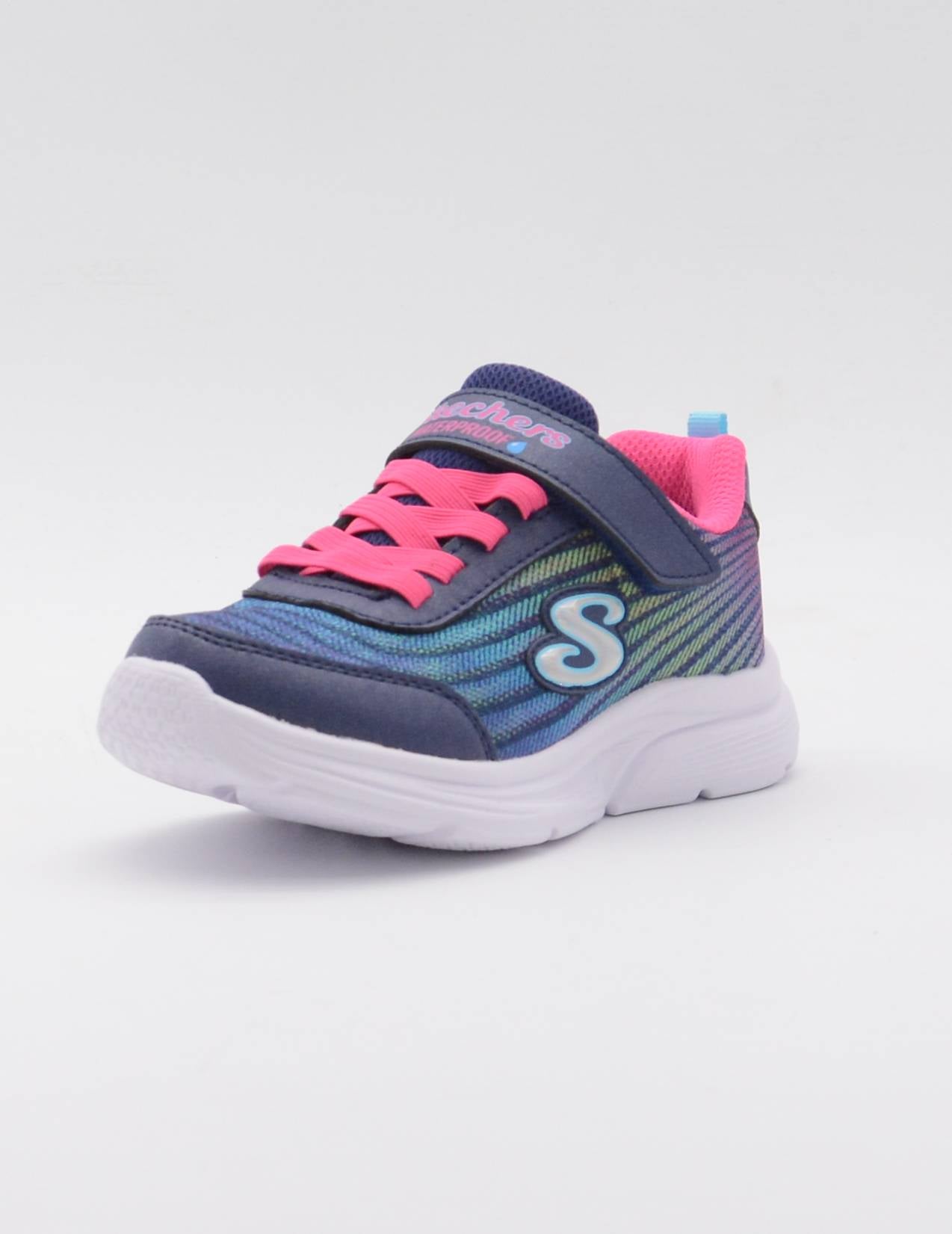 SKECHERS 303393L NVMT AZUL/ROSA WATERPROF