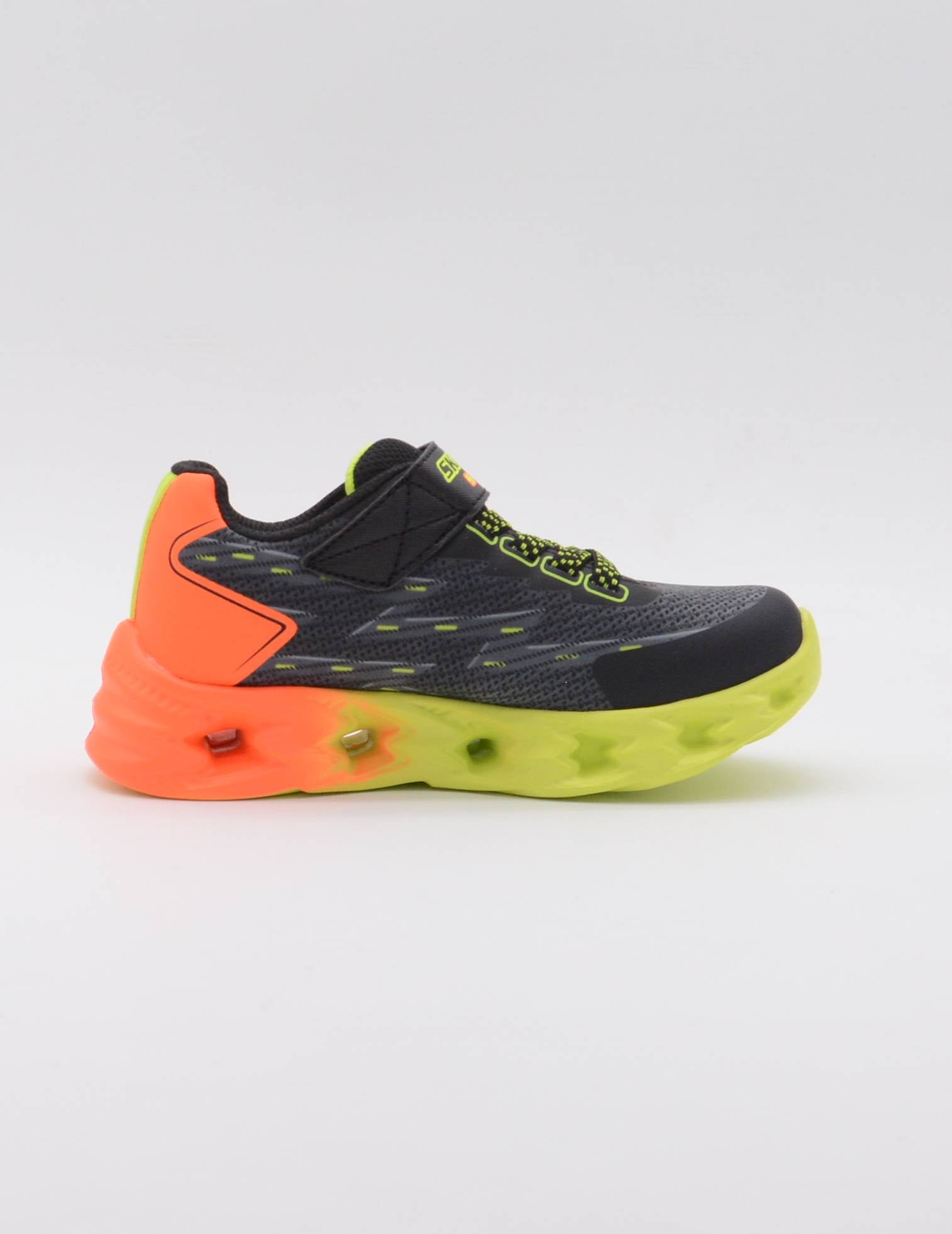 SKECHERS 400604L BKMT LUCES NEGRO/NARANJA/VERDE