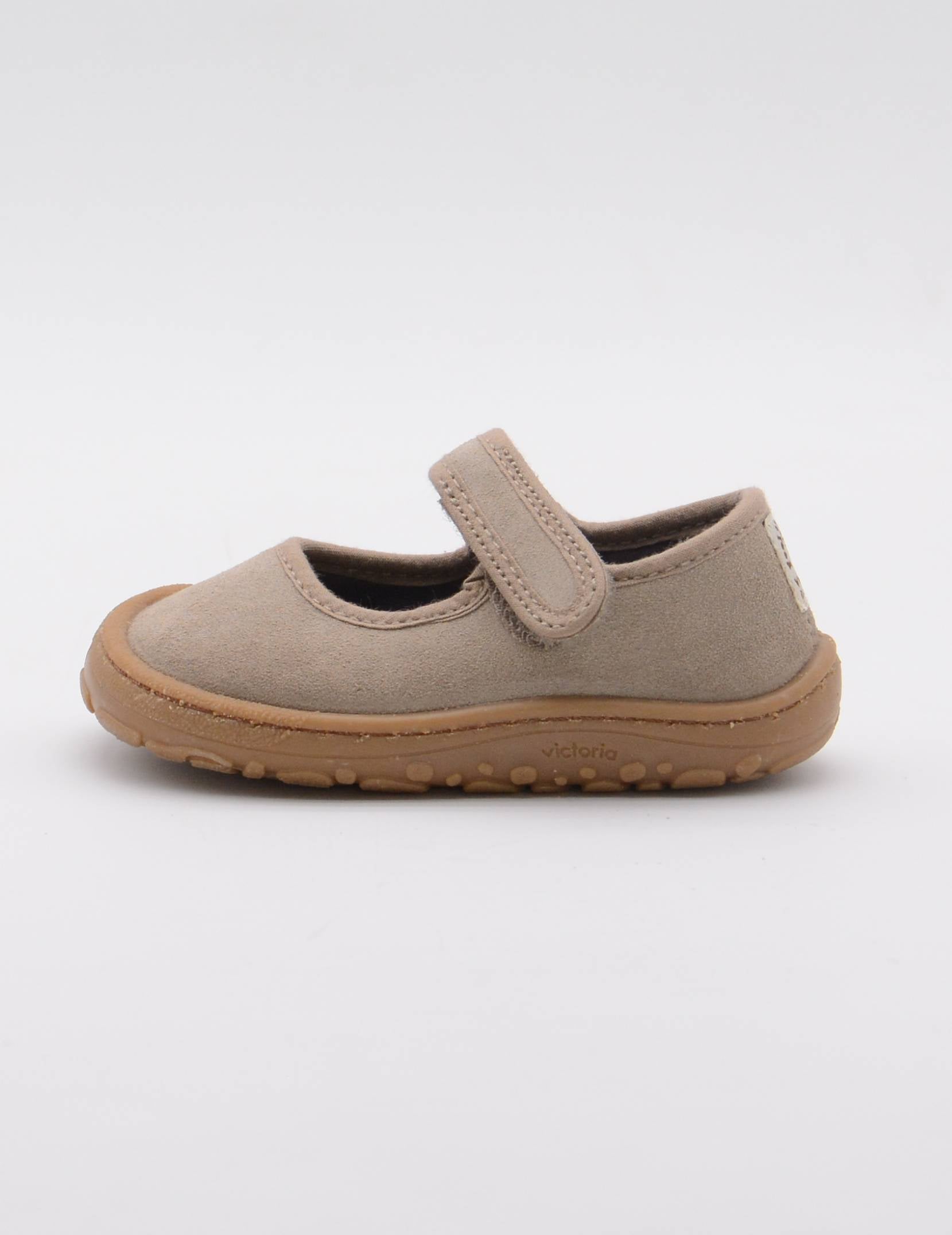 VICTORIA 70106 TAUPE MERCEDES VELCRO BAREFOOT