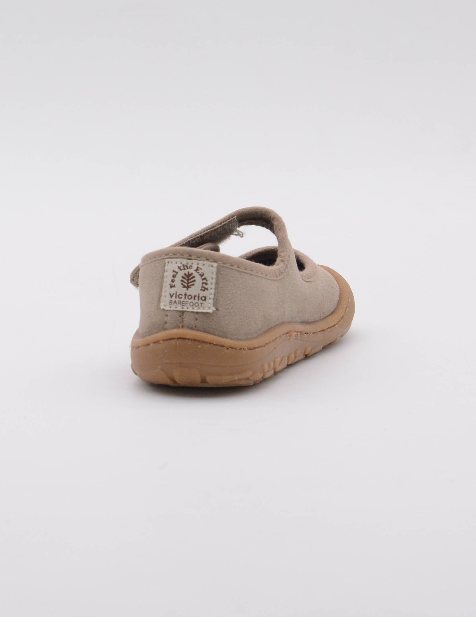 VICTORIA 70106 TAUPE MERCEDES VELCRO BAREFOOT