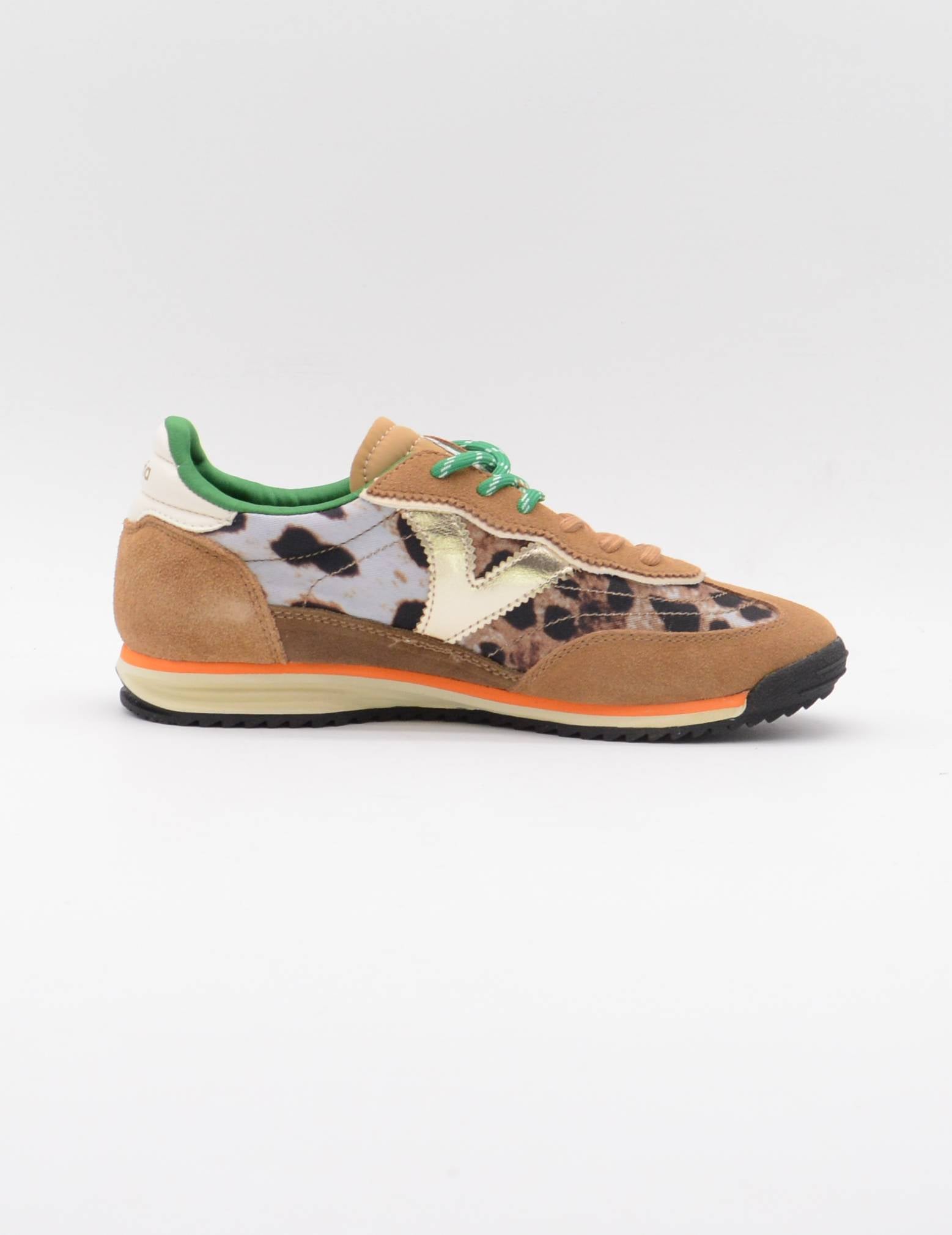 VICTORIA 1158103 SATURNO NYLON ANIMAL PRINT & SERRAJE CAMEL