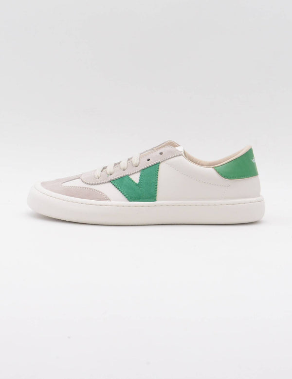 VICTORIA 1186100 DEPORTIVO OLMO BAREFOOT EFECTO PIEL & SERRAJE BLANCO/VERDE