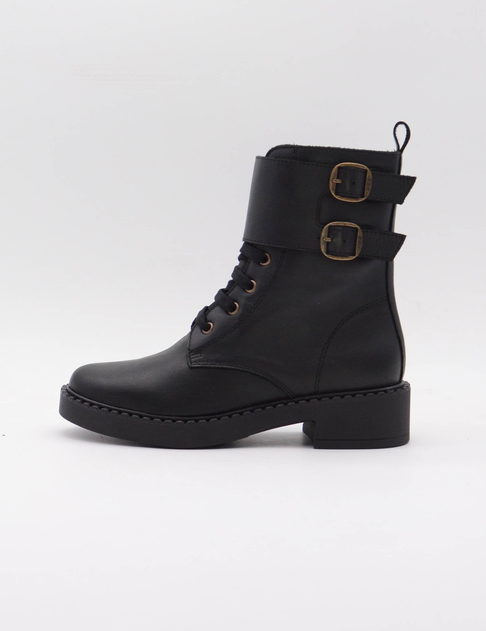HEE 25750 BOTIN CORDON/CREMALLERA HEBILLAS NEGRO