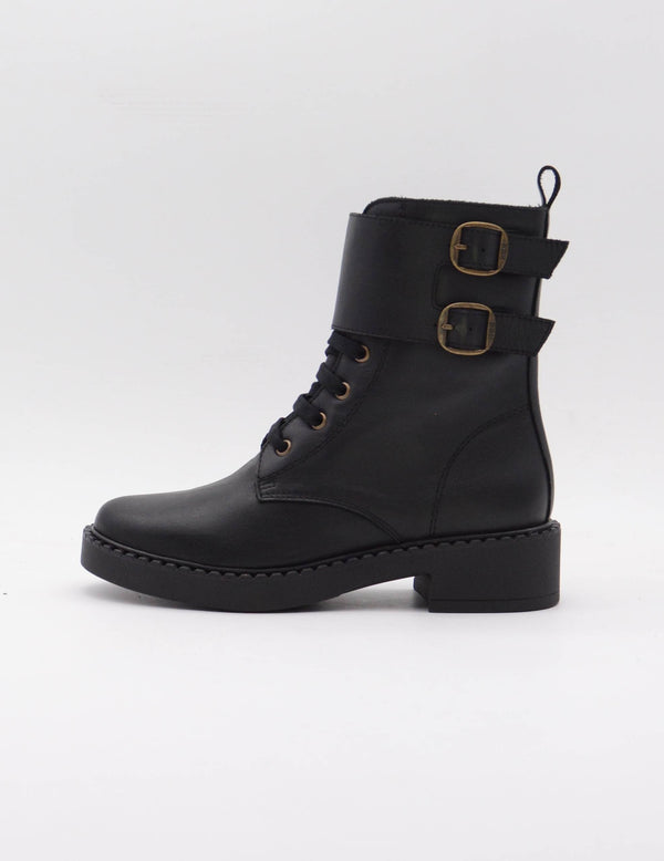 HEE 25750 BOTIN CORDON/CREMALLERA HEBILLAS NEGRO