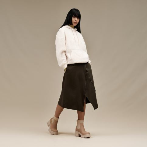 UGG LOYRA SHERPA HOODIE CREMA