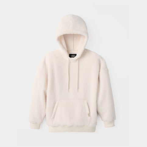 UGG LOYRA SHERPA HOODIE CREMA