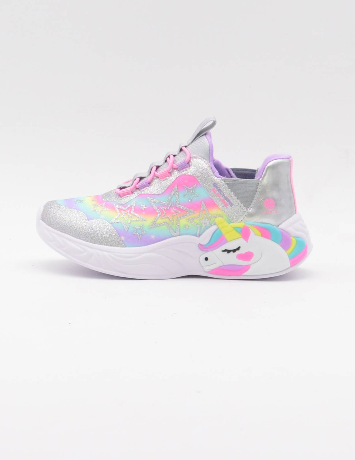 SKECHERS 302296L SMLT Skechers Slip-ins: Unicorn Dreams - Starry Lite DEPORTIVO UNICORNIO LUCESPLATA