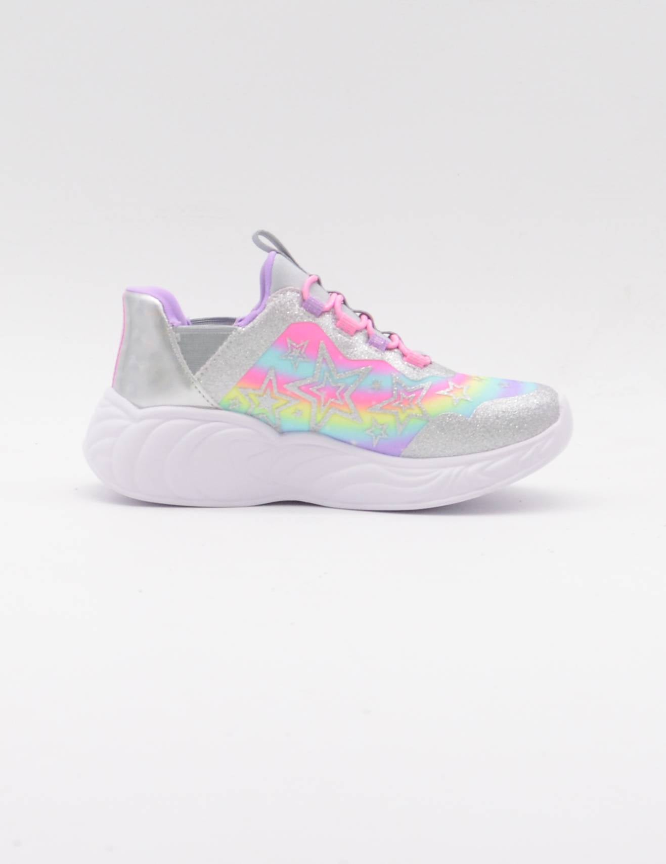 SKECHERS 302296L SMLT Skechers Slip-ins: Unicorn Dreams - Starry Lite DEPORTIVO UNICORNIO LUCESPLATA