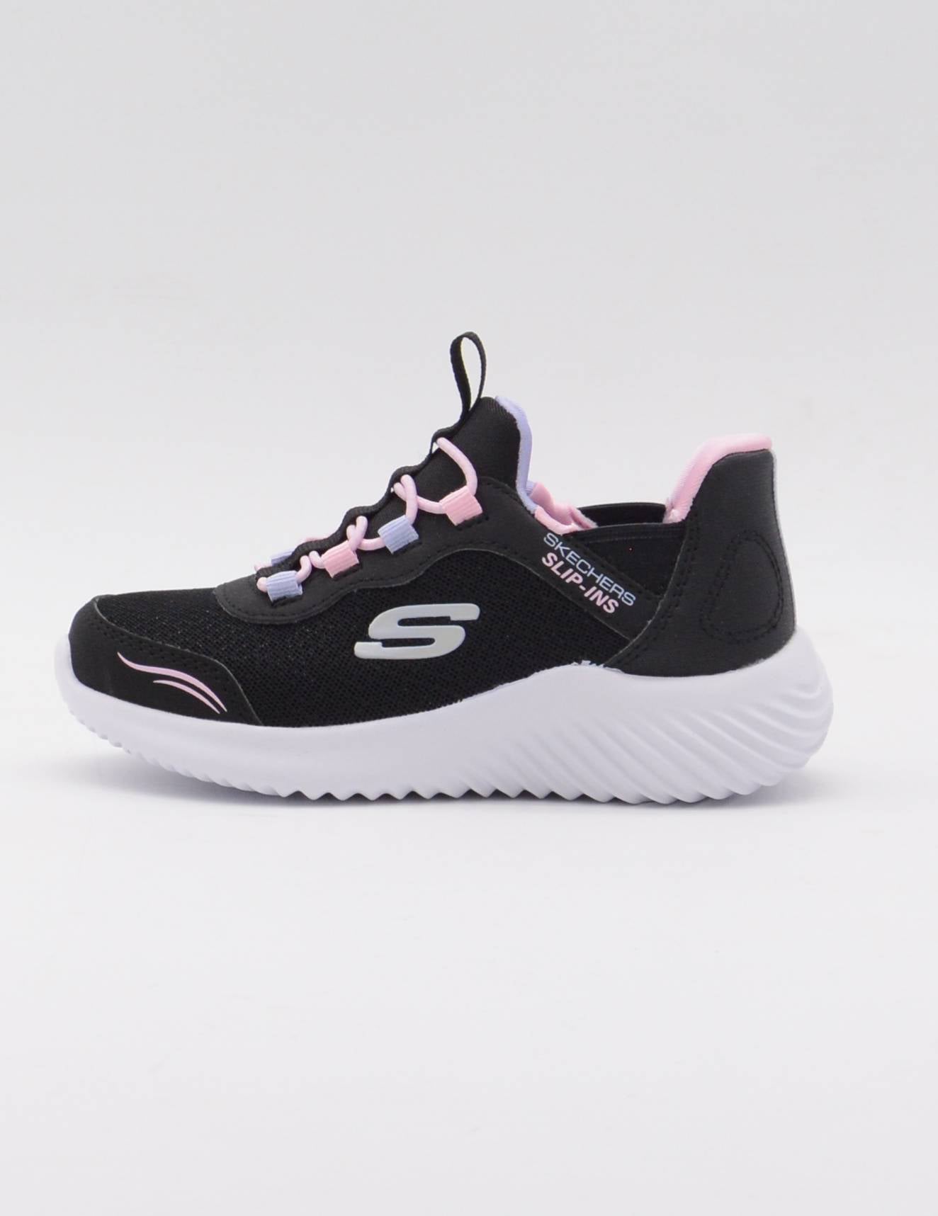 SKECHERS 303585L BLK NEGRO/ROSA