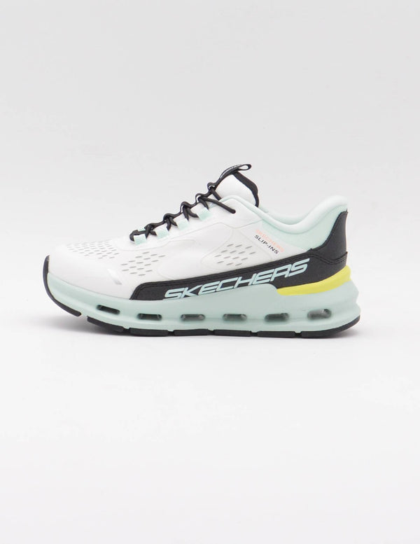 SKECHERS 303654L Skechers Slip-ins: Glide-Step - Vista Lane BLANCO/TURQUESA