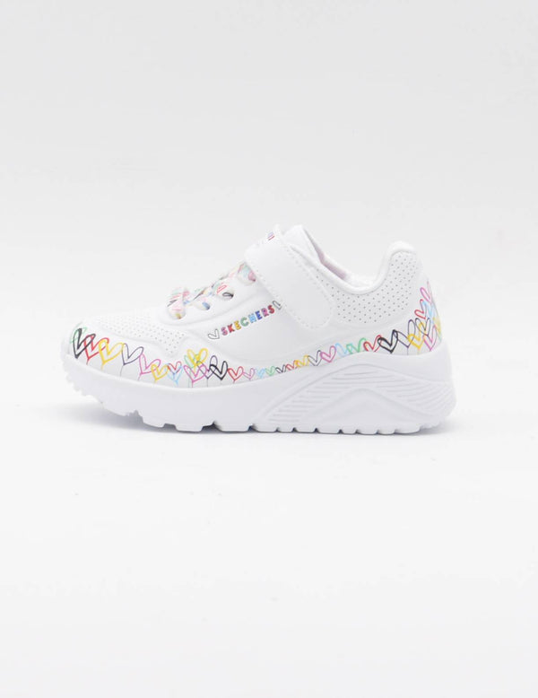 SKECHERS 314091L DEPORTIVO UNO LITE BLANCO CORAZONES