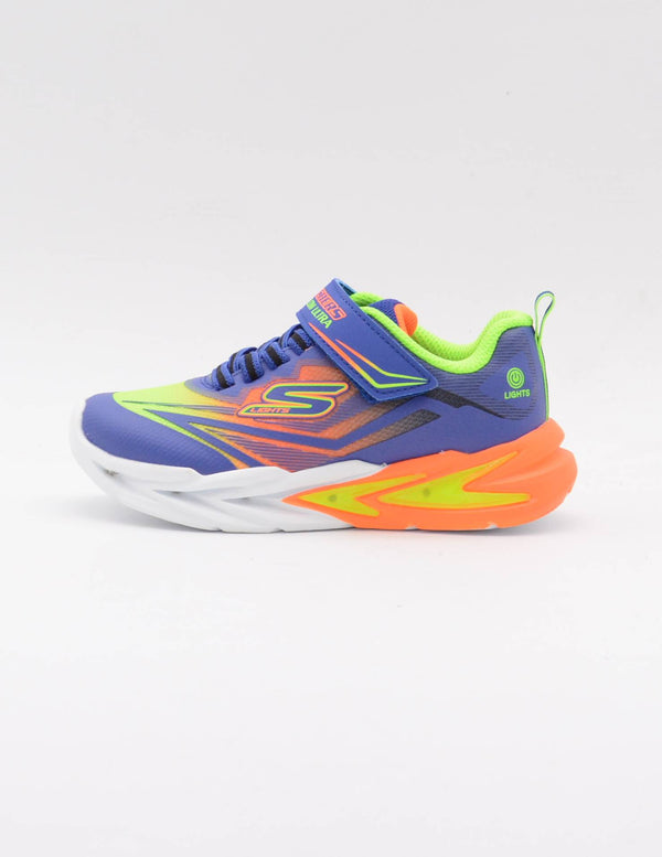 SKECHERS 400139L S Lights: Flex-Glow Ultra NEGRO/LIMA