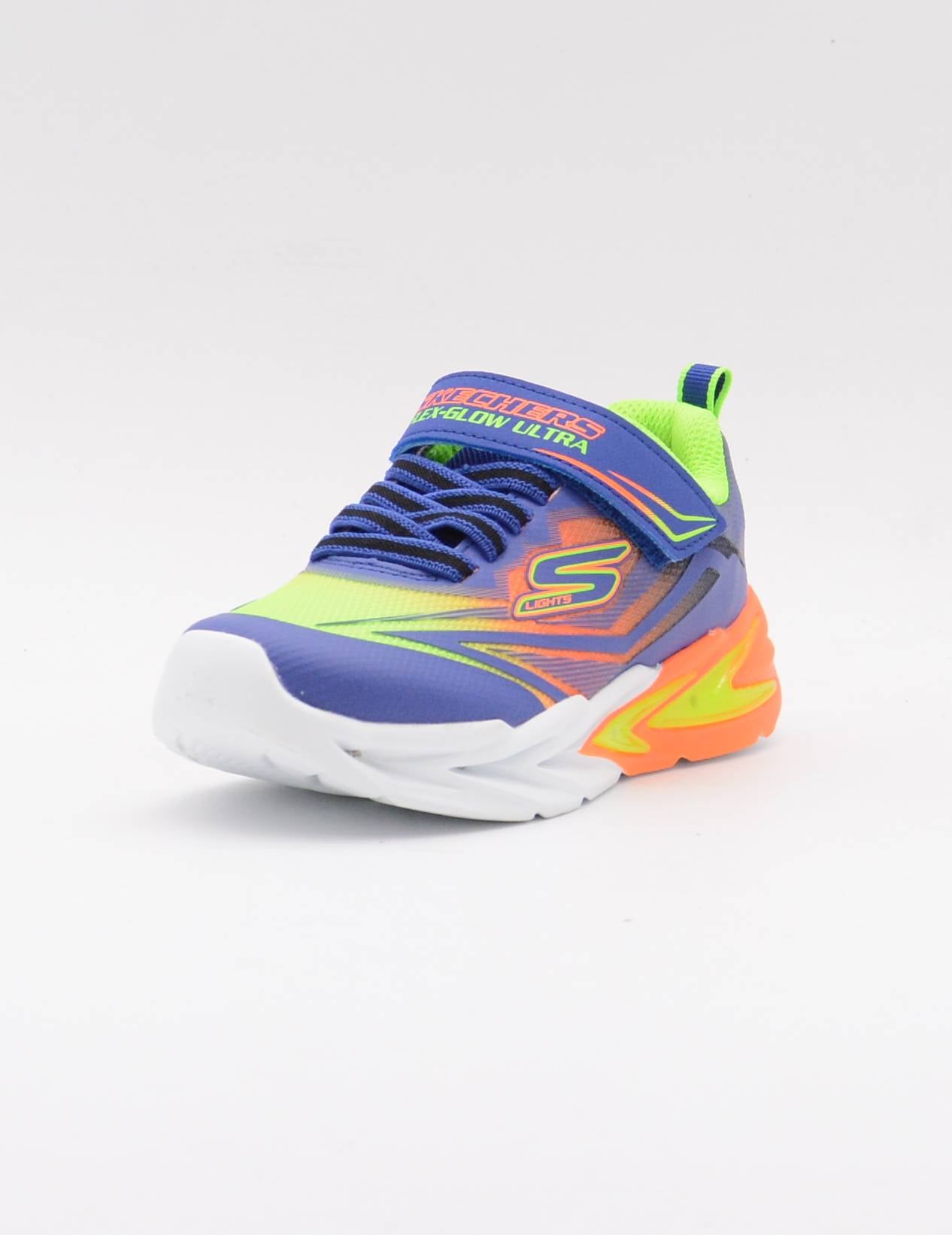 SKECHERS 400139L S Lights: Flex-Glow Ultra NEGRO/LIMA