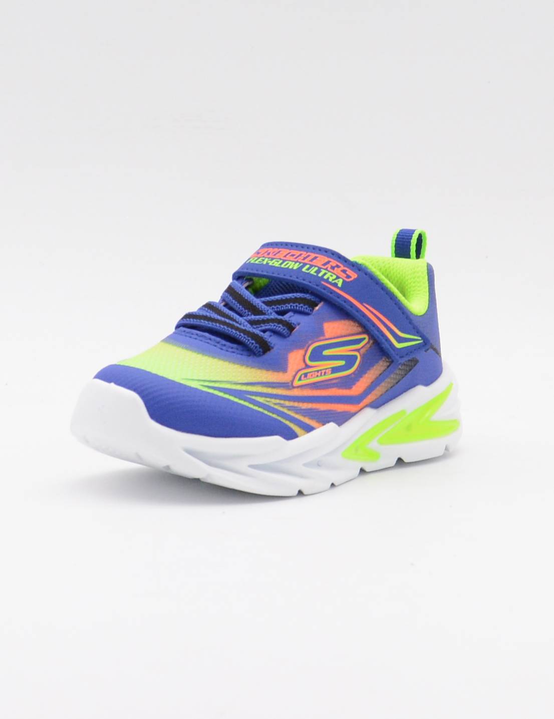 SKECHERS 400139N  S Lights: Flex-Glow Ultra NEGRO/LIMA