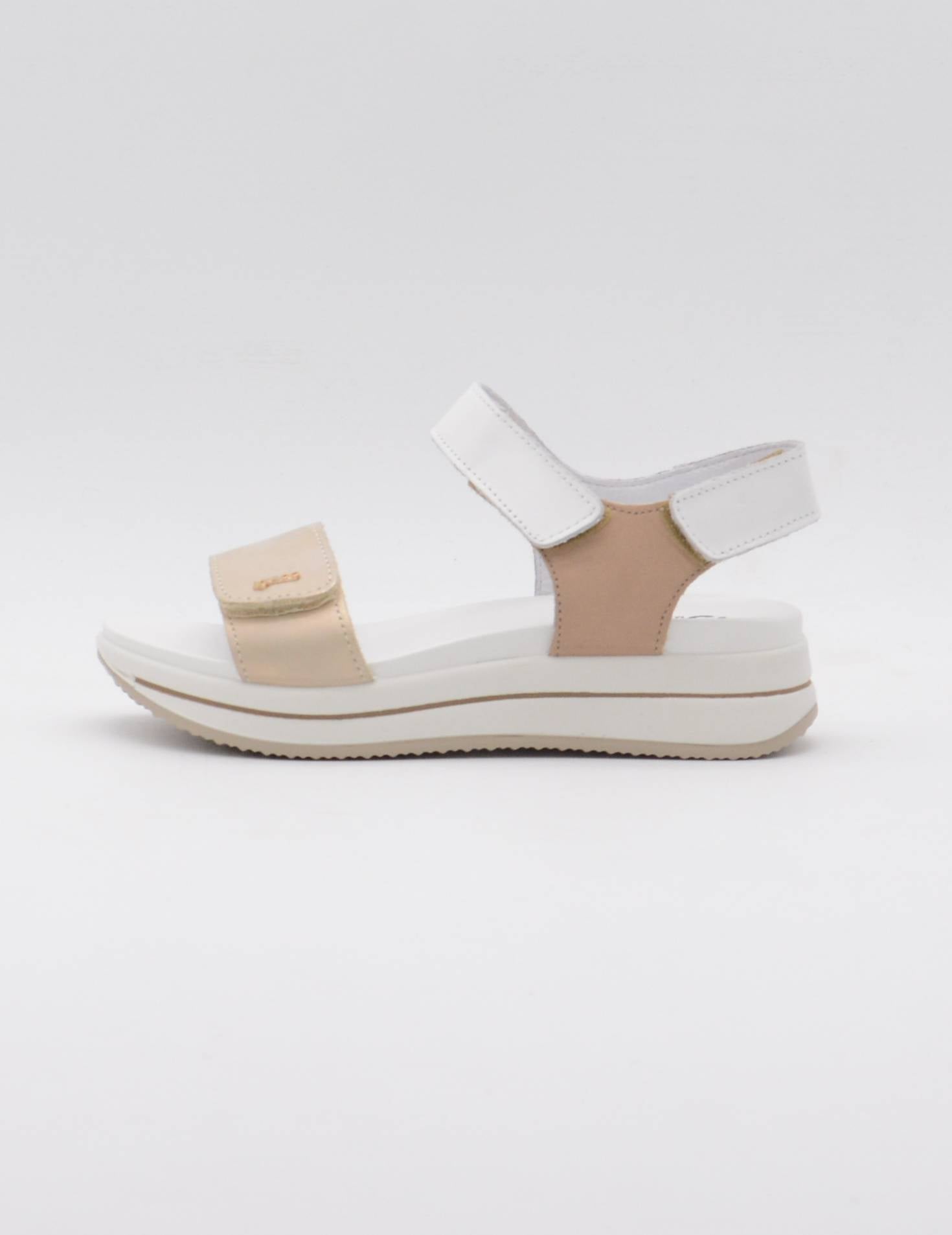 IGI-CO 7675444 Sandalias con cuña plátino-blanco