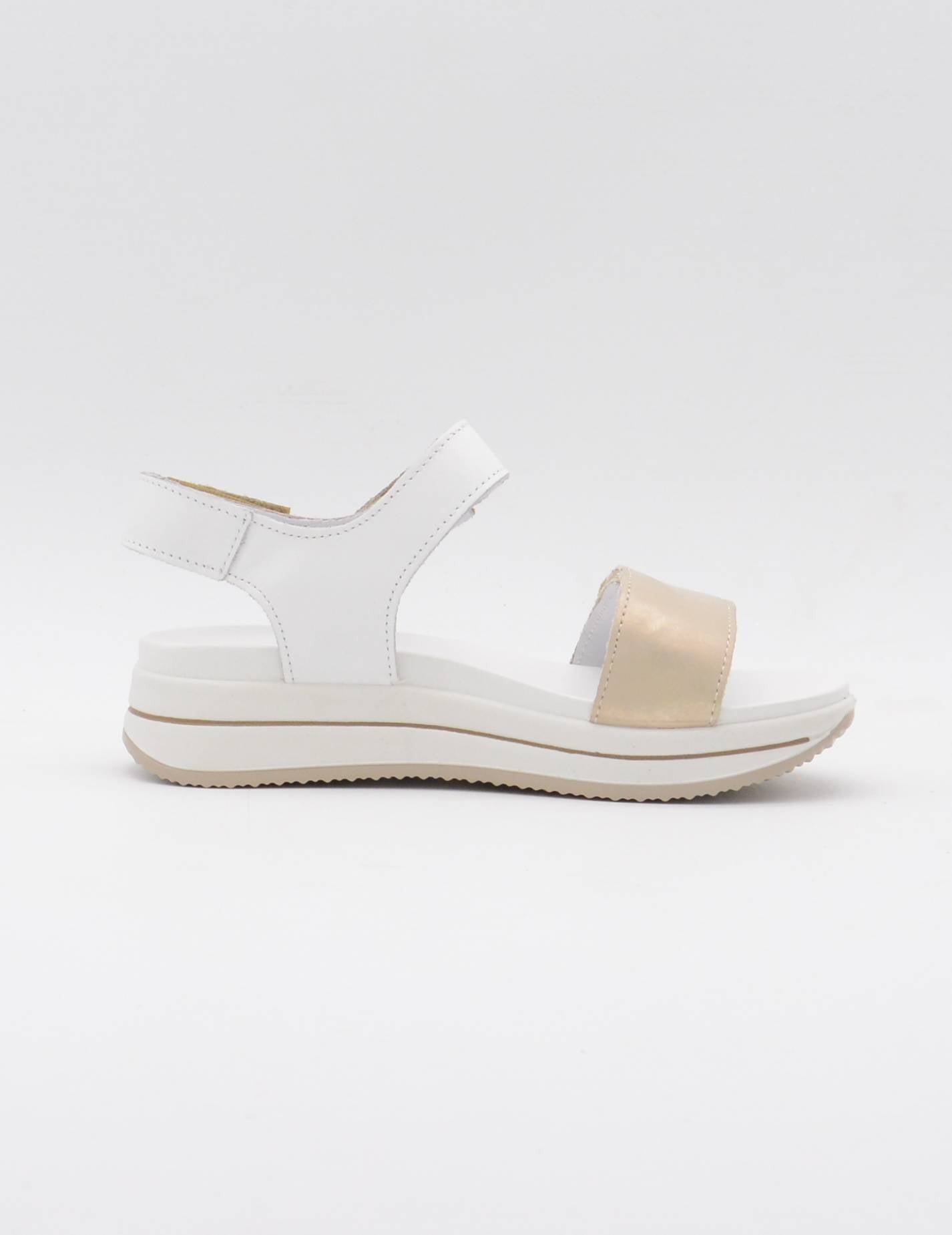 IGI-CO 7675444 Sandalias con cuña plátino-blanco