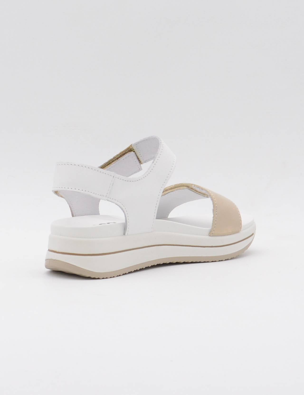 IGI-CO 7675444 Sandalias con cuña plátino-blanco