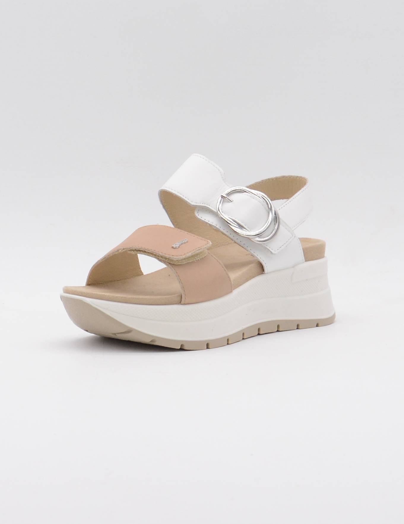 IGI-CO 7677600 Sandalias con cuña, castor-blanco