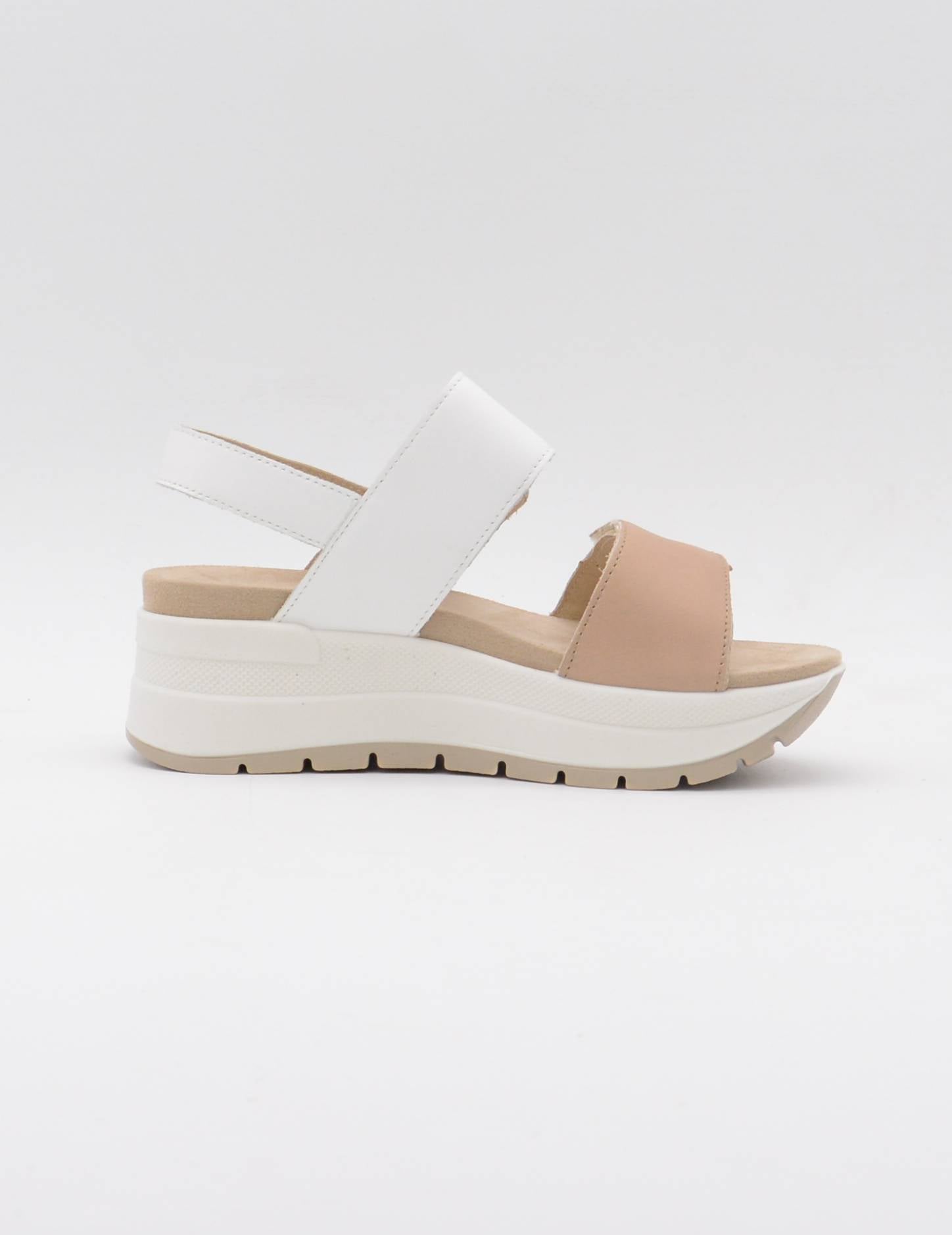 IGI-CO 7677600 Sandalias con cuña, castor-blanco