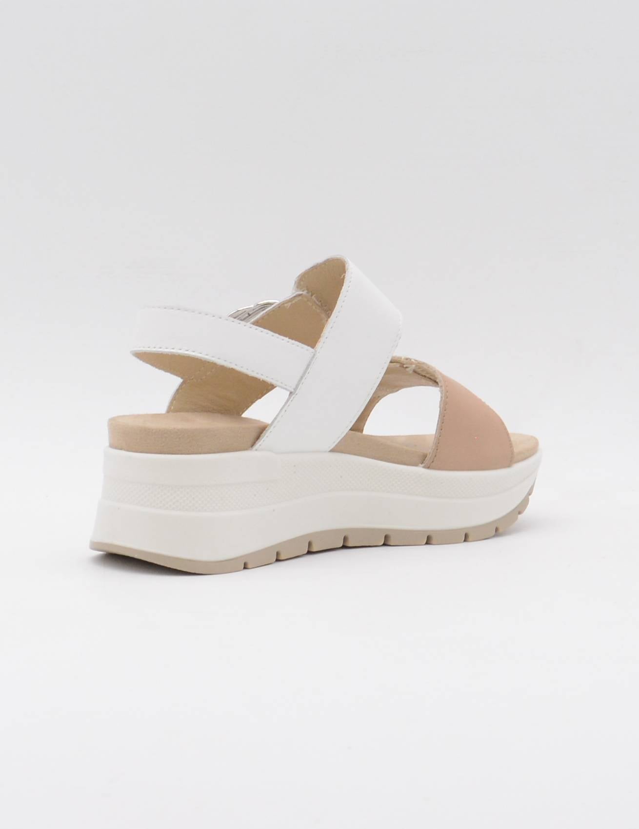 IGI-CO 7677600 Sandalias con cuña, castor-blanco