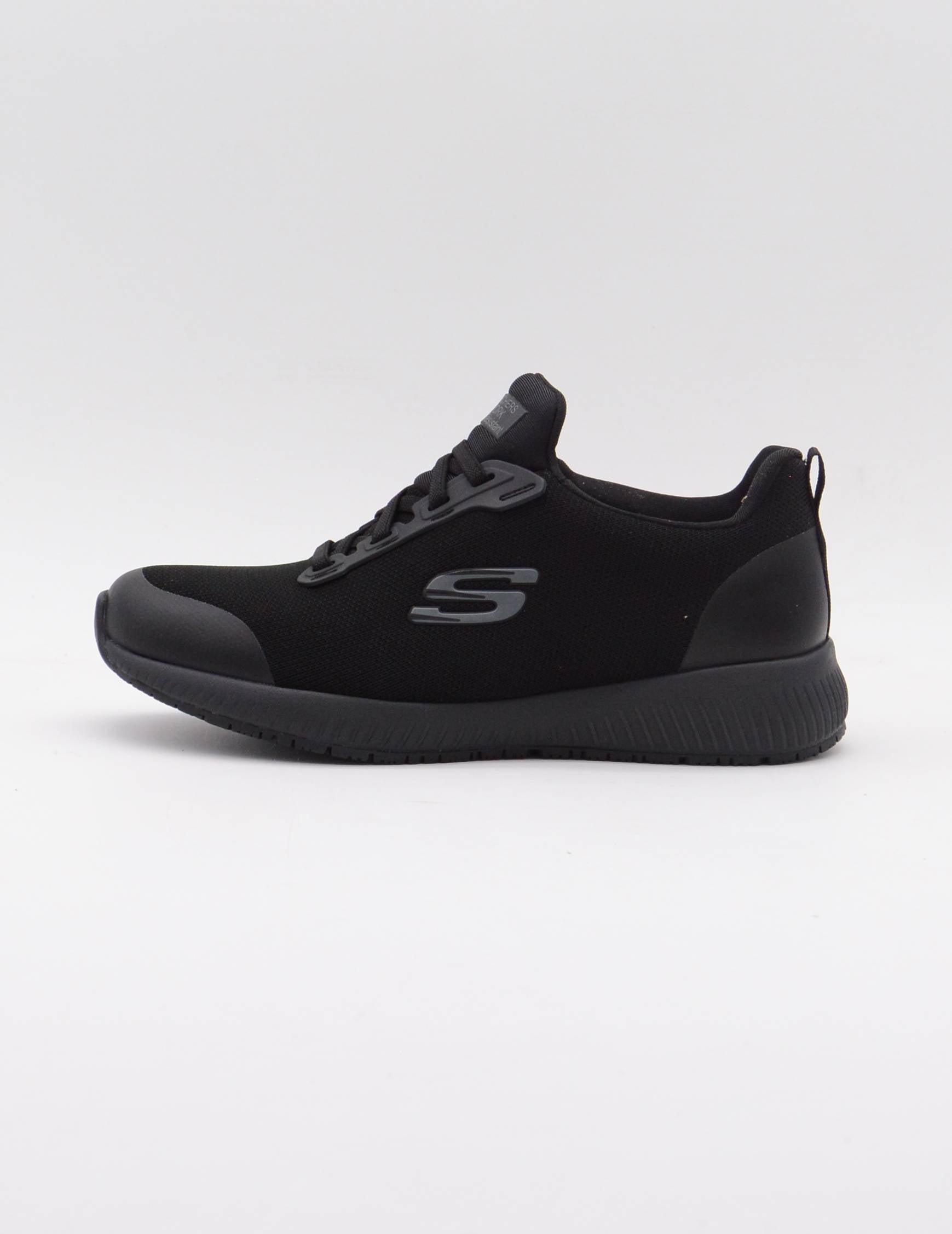 SKECHERS 77222EC Work: Squad SR NEGRO