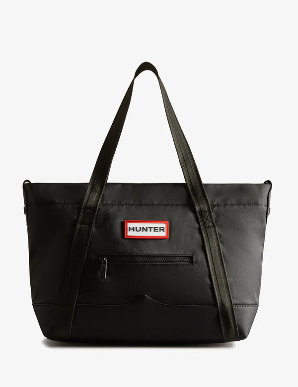 HUNTER  1201 BOLSO ORIGINAL NYLON TOTE MIDI NEGRO