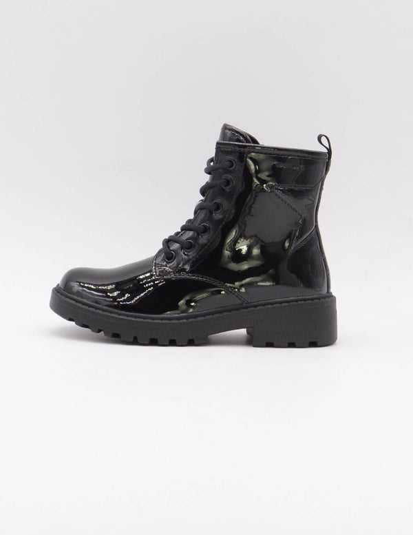 GEOX J9420G BOTIN CASEY NIÑA CHAROL NEGRO