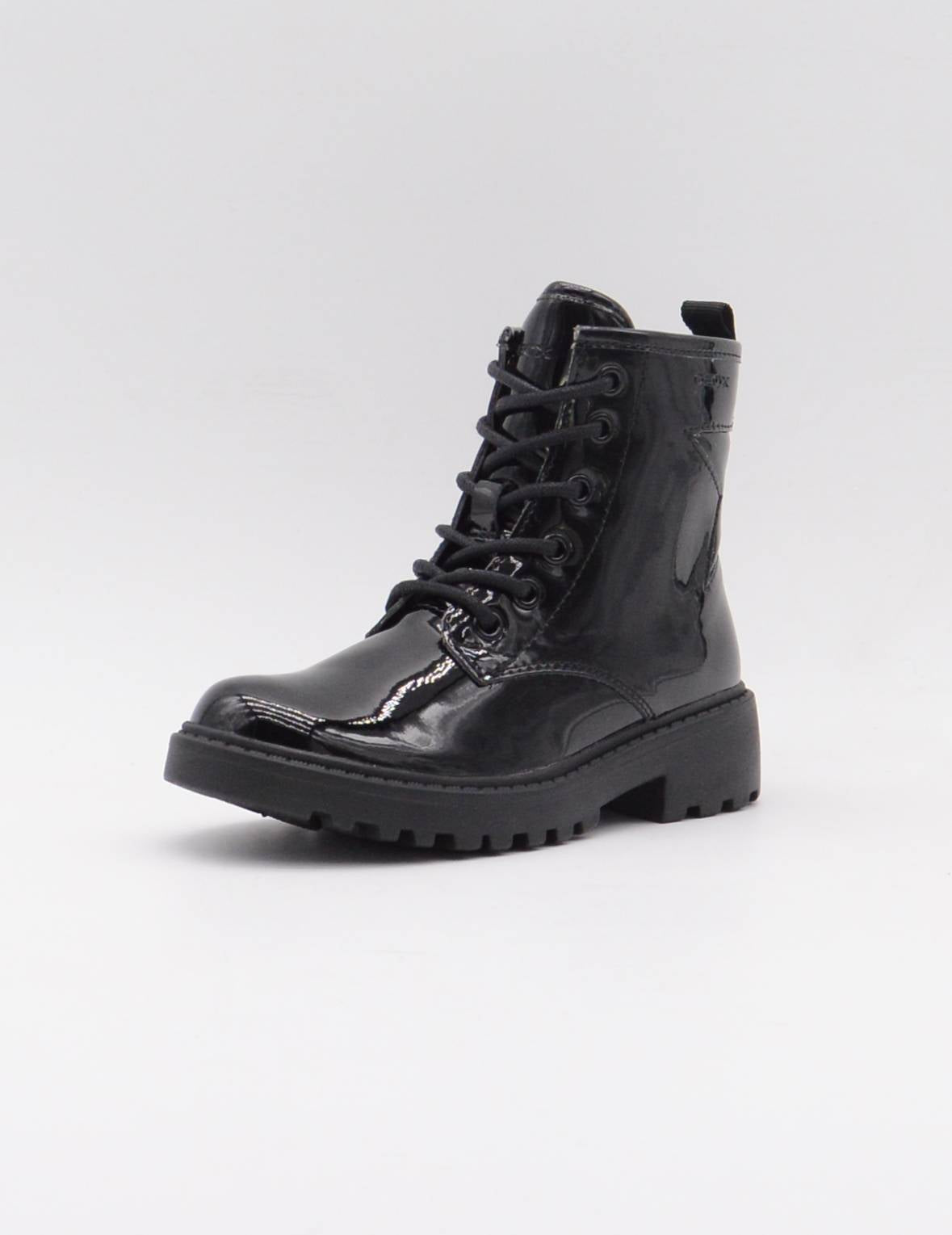 GEOX J9420G BOTIN CASEY NIÑA CHAROL NEGRO