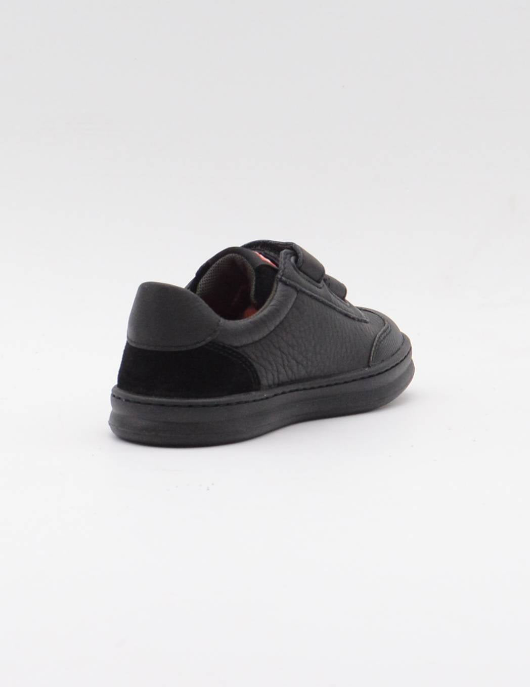 CAMPER K800652-001 Runner Sneakers negras de piel y nobuk NEGRO