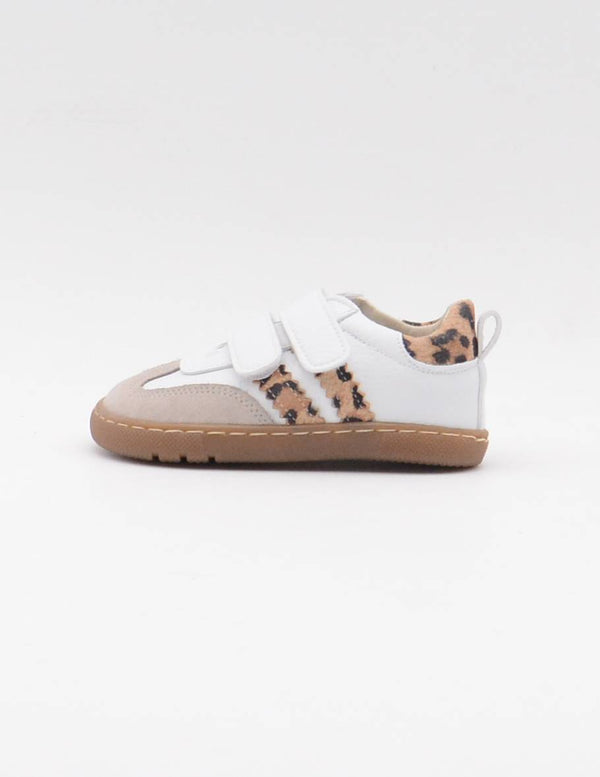 REP-30 DEPORTIVO VELCROS BLANCO/LEOPARDO BAREFOOT
