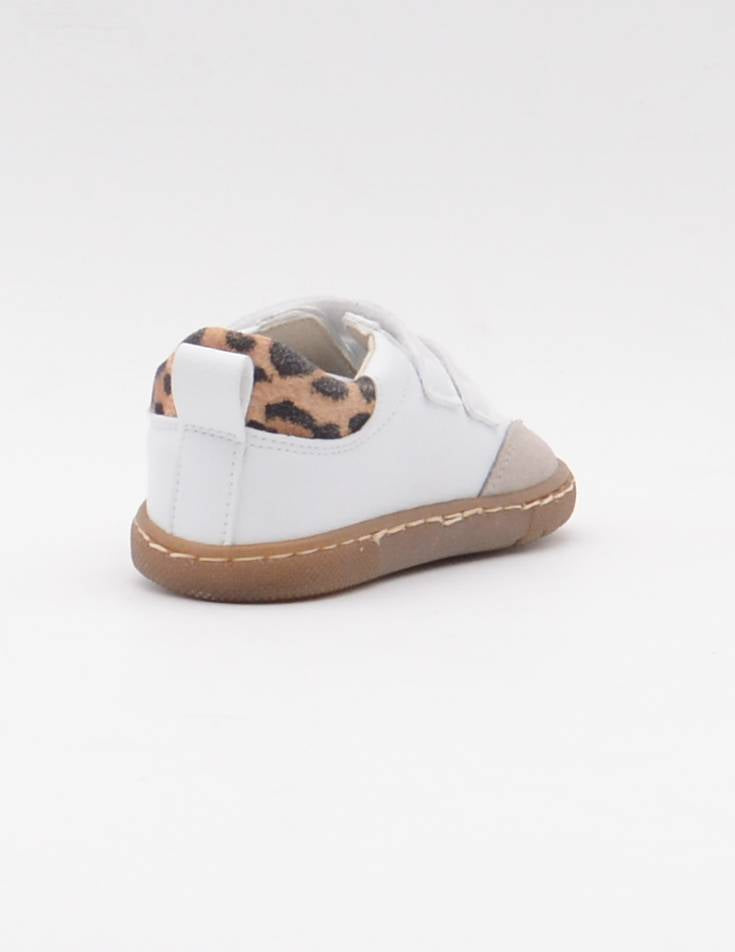 REP-30 DEPORTIVO VELCROS BLANCO/LEOPARDO BAREFOOT