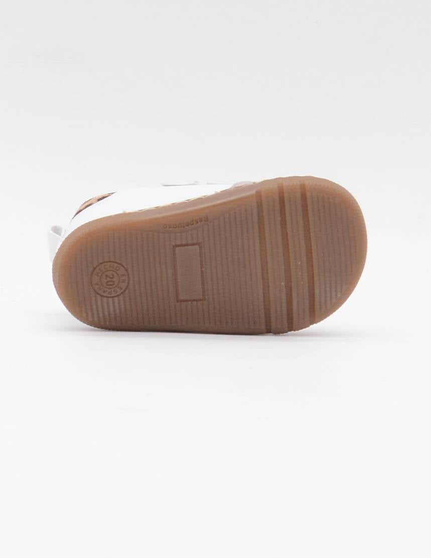 REP-30 DEPORTIVO VELCROS BLANCO/LEOPARDO BAREFOOT