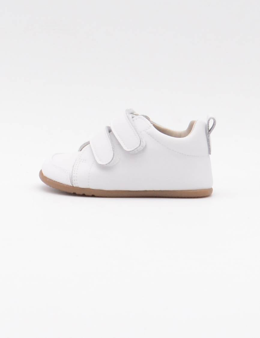 REP-5 DEPORTIVO VELCROS BLANCO PISO CARAMELO BAREFOOT