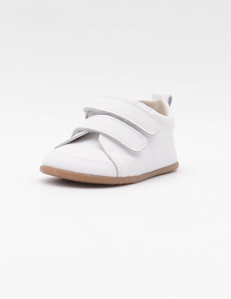 REP-5 DEPORTIVO VELCROS BLANCO PISO CARAMELO BAREFOOT