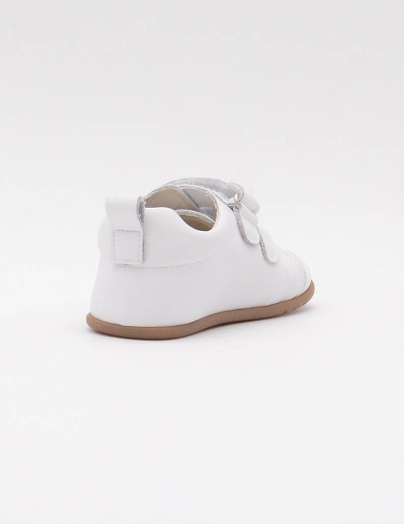 REP-5 DEPORTIVO VELCROS BLANCO PISO CARAMELO BAREFOOT