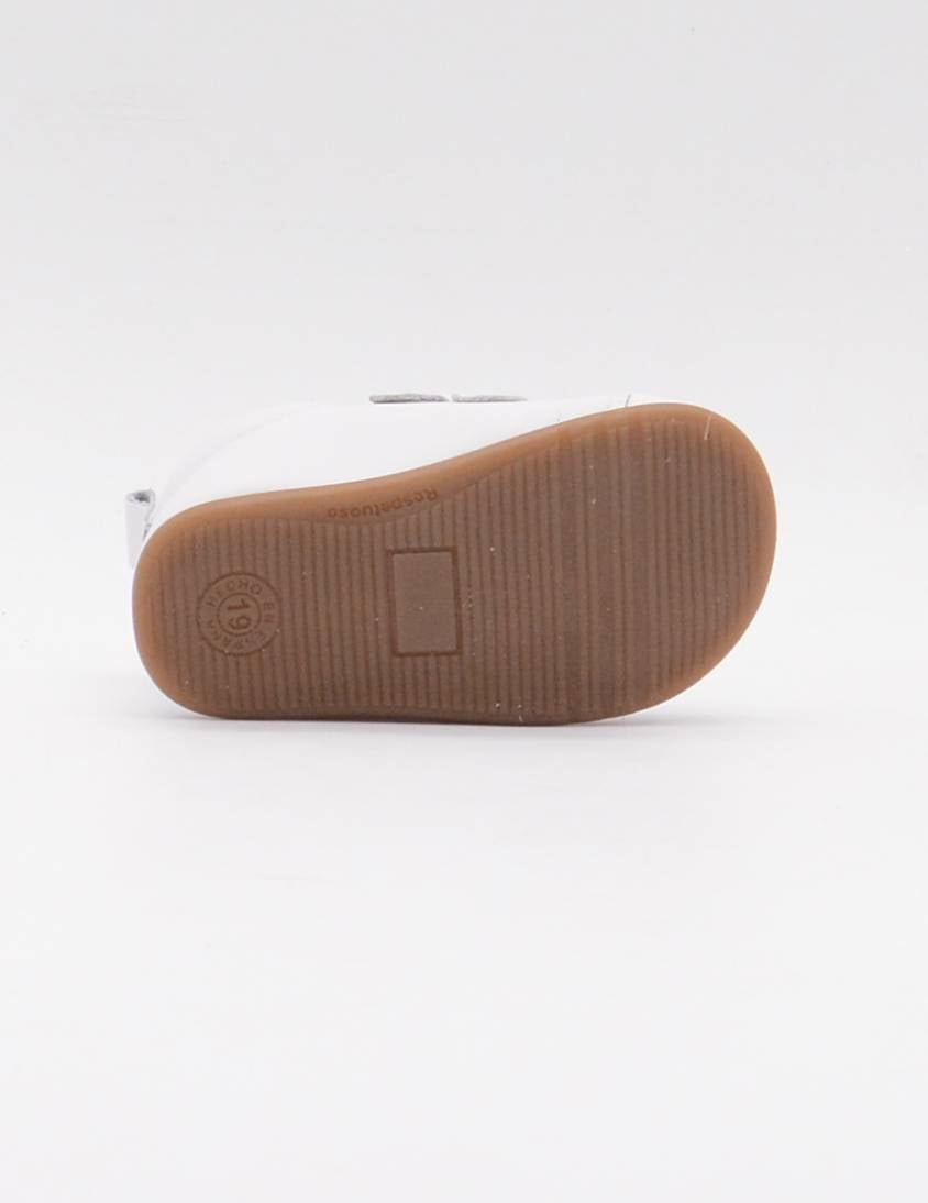 REP-5 DEPORTIVO VELCROS BLANCO PISO CARAMELO BAREFOOT