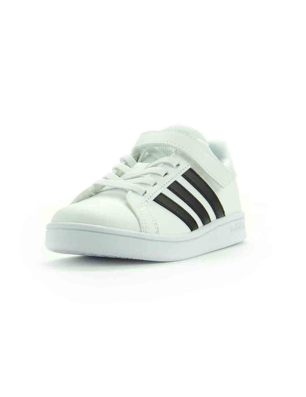 Adidas Deportivo Cordon Elastico/Velcro Blanco/Negro