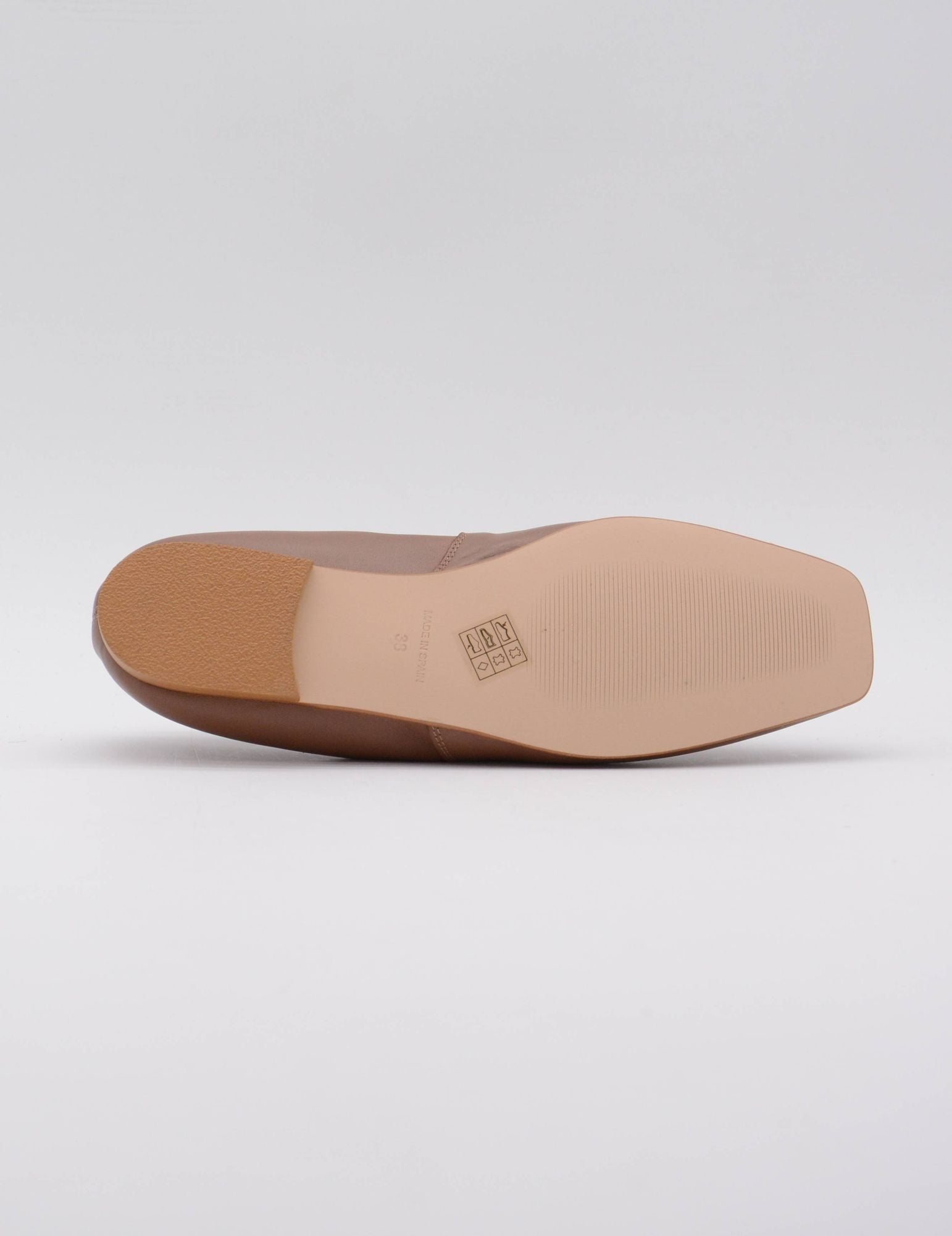Mirai Mocasin Punt.Cuadrada Cuero